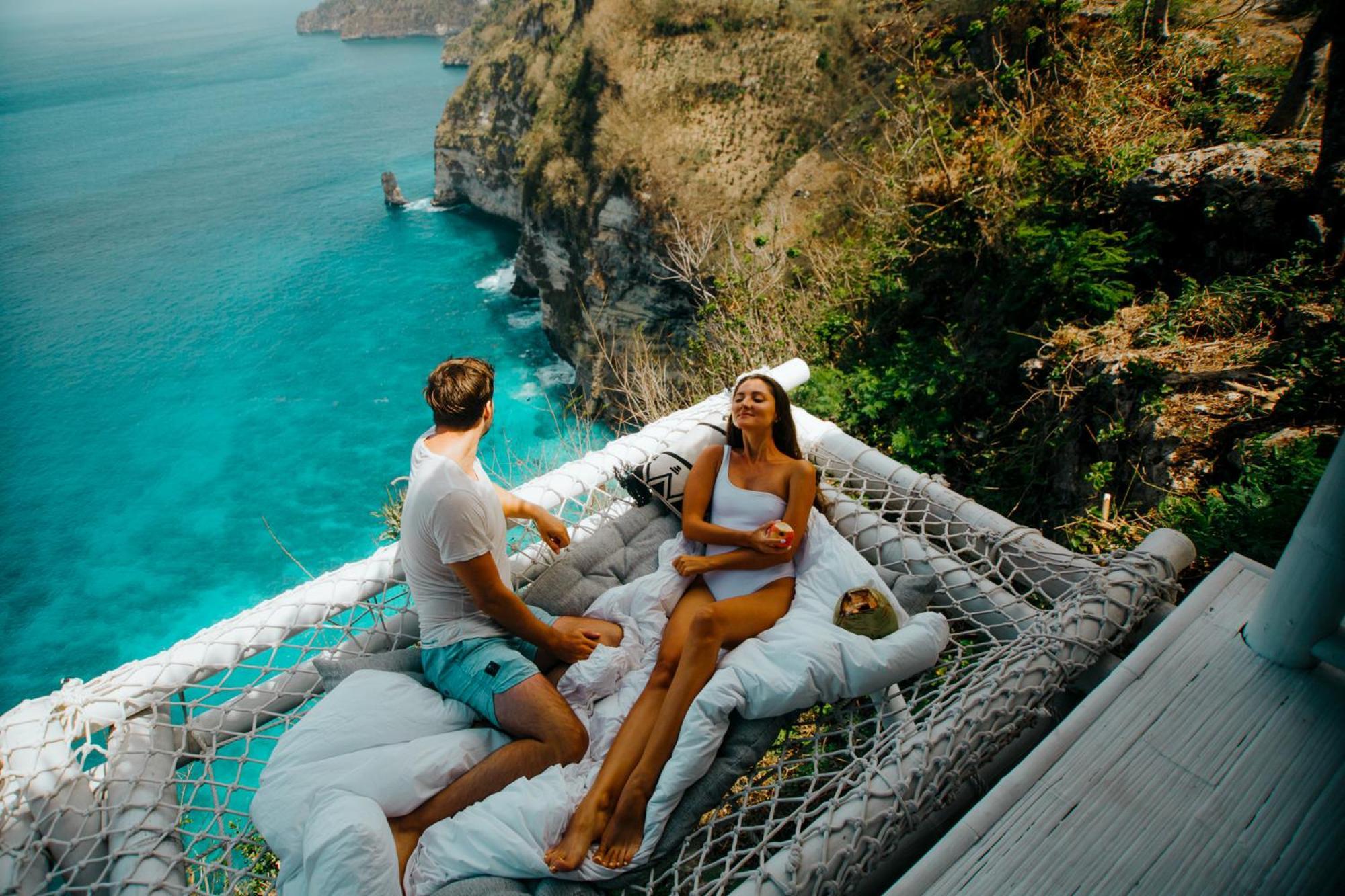 Tropical Glamping Nusa Penida Diamond Beach - Cliff Side Edge Polilit Exterior foto