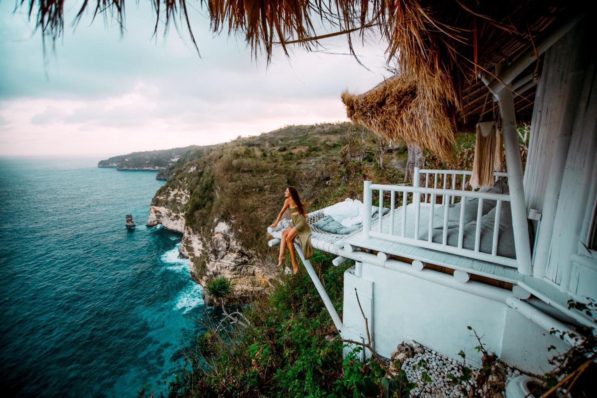 Tropical Glamping Nusa Penida Diamond Beach - Cliff Side Edge Polilit Exterior foto